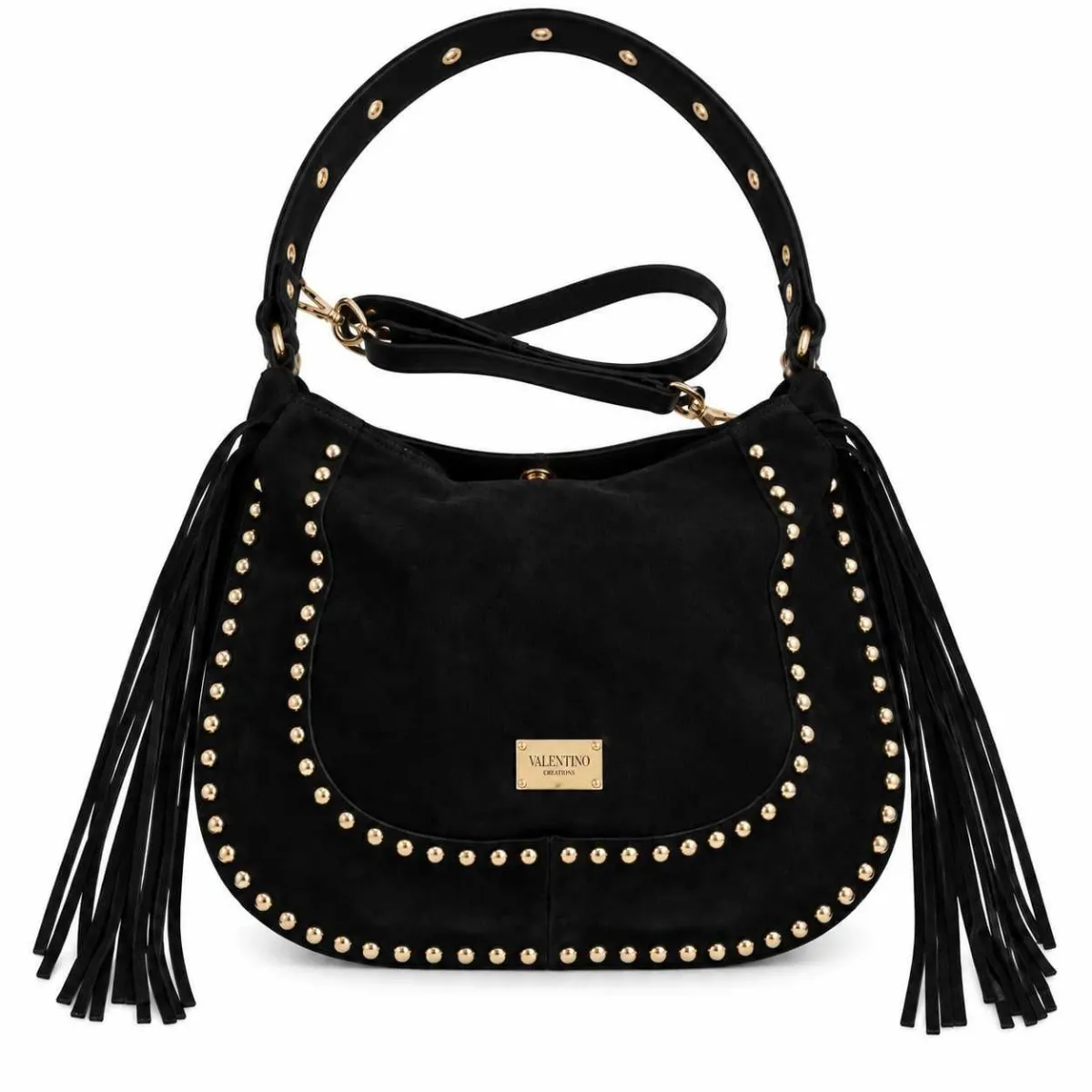 Valentino creations Ženska kožna torba v629, crna