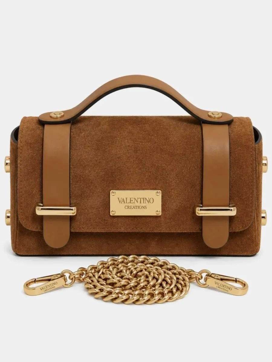 Valentino creations Ženska kožna torba v853, braon