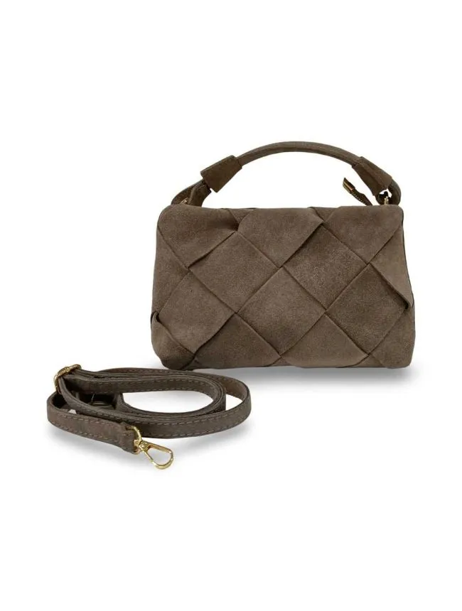 Vesna – mala italijanska velurska kožna torba