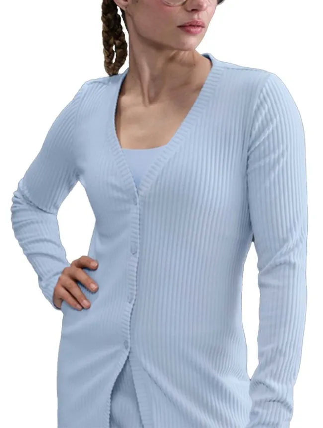 W nsw nk chll knt rib cardigan
