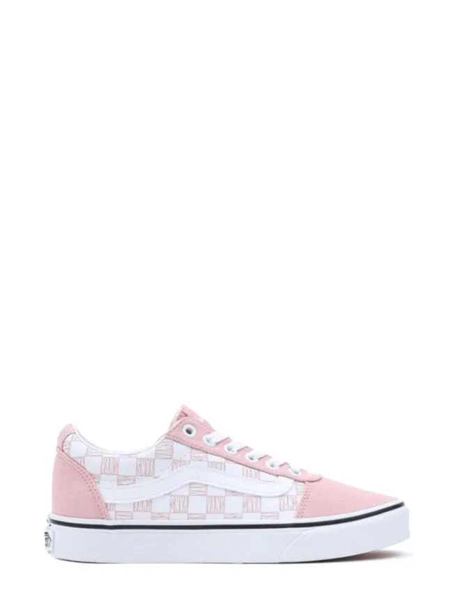 Ward vans logo check pink/white
