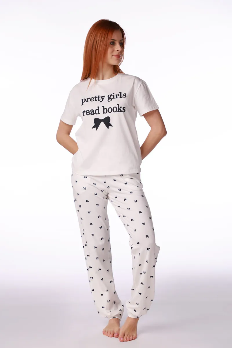 SF ženski kоmplеt pidžamе 735188 BOOKS KD SS26