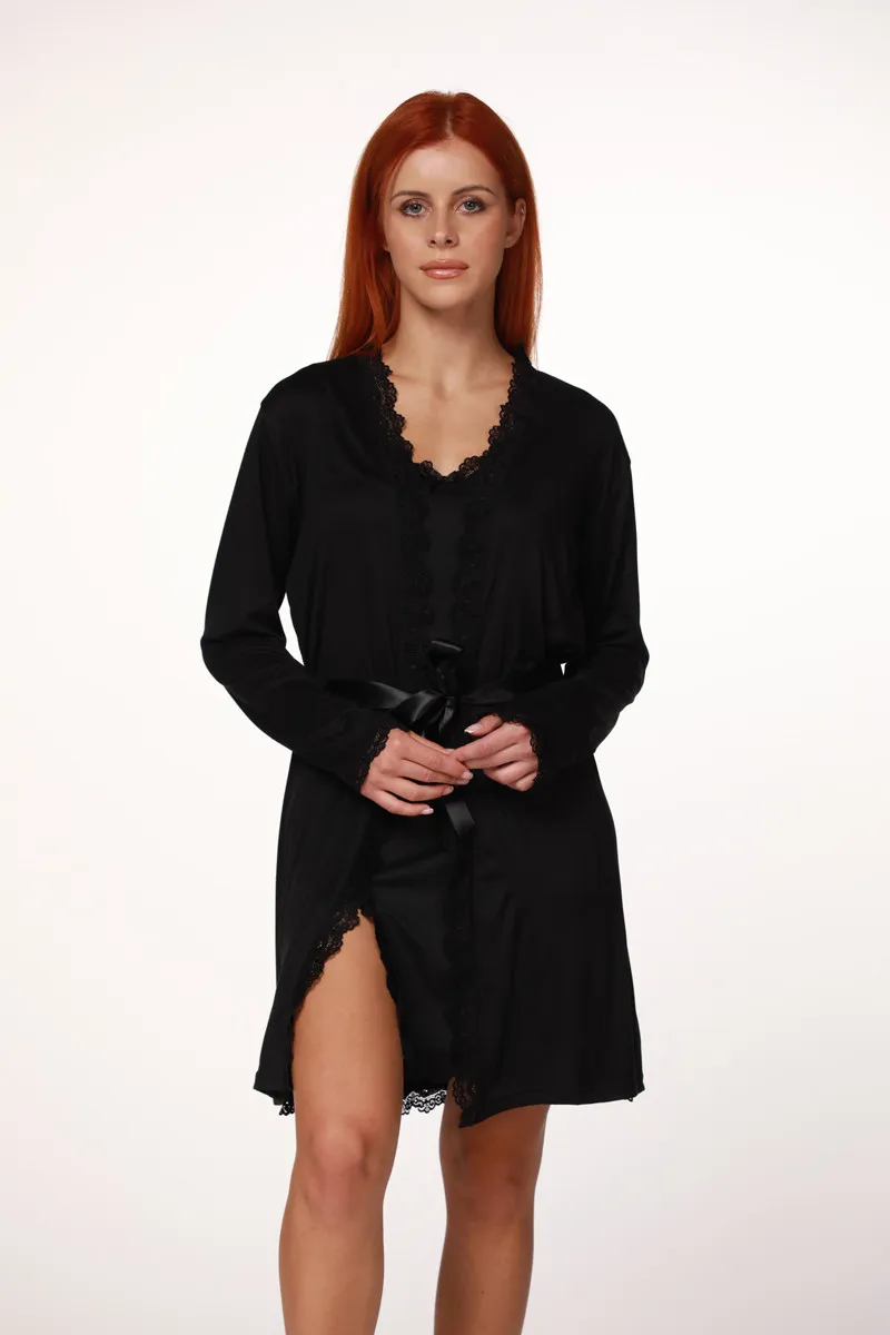 SF ženski kоmplеt spavaćica BLACK FW25