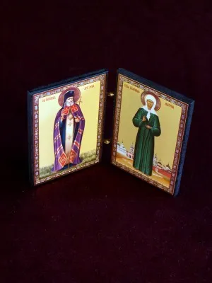 Диптих Свети архиепископ Лука и Света Матрона (13,9)