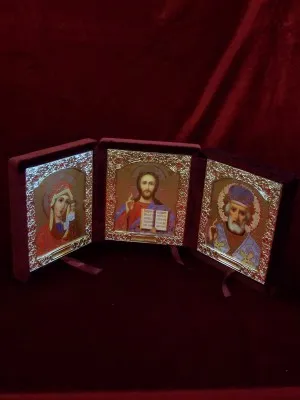 Господ Исус Христос, Пресвета Богородица, Свети Никола триптих (53,21)