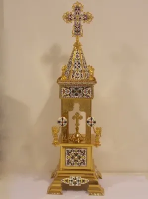 Дарохранилица позлата, емајл