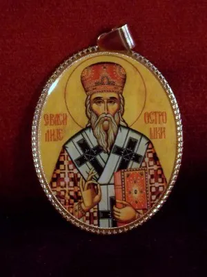 Медаљон са иконицом Свети Василије Острошки