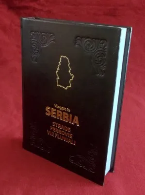 Србија, друмовима, пругама, рекама, на италијанском језику