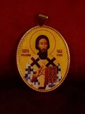Медаљон са иконицом Свети Сава, први Архиепископ Српски