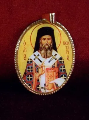 Медаљон са иконицом Свети Нектарије Егински