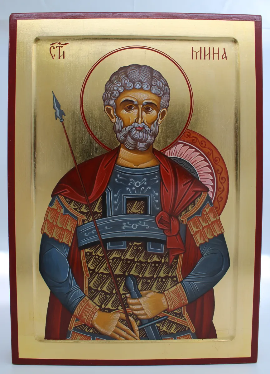 Икона Св. Мина / 26 х 36