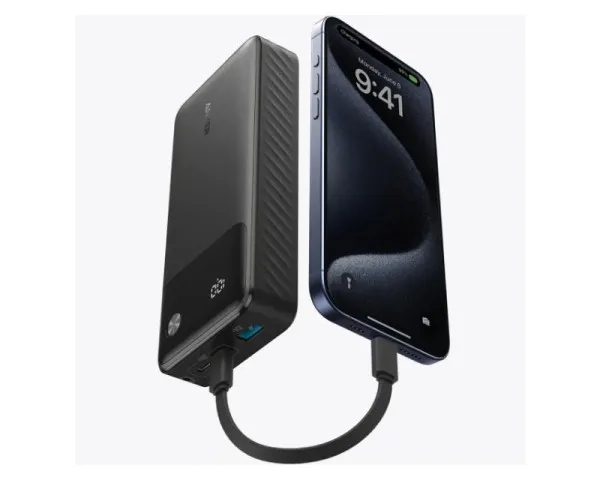 ANKER 20000mAh, 30W, Power Bank crni