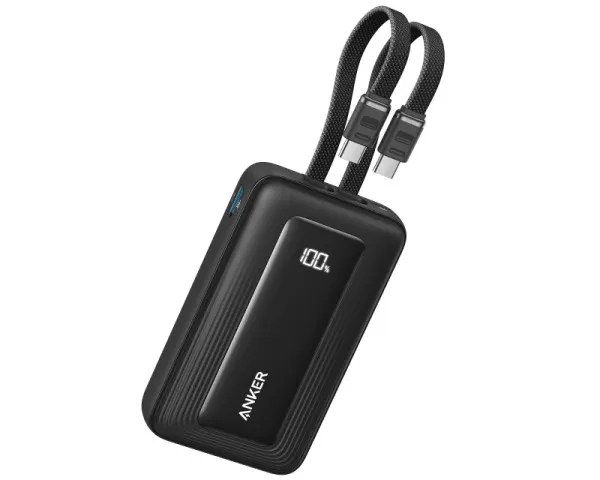 ANKER Zolo 10000mAh, 35W, sa ugrađenim USB-C kablovima, Power Bank...