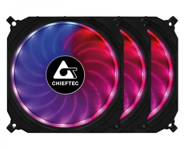 CHIEFTEC Set Ventilatora Tornado RGB CF-3012-RGB 120 x 120 x 25mm (...