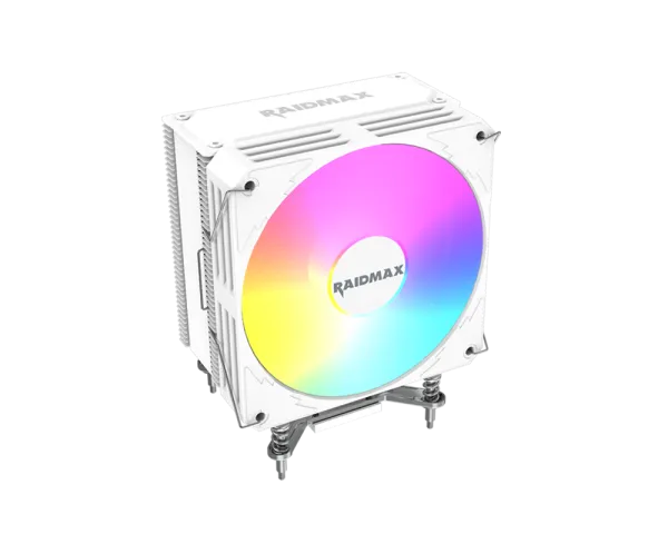 CPU Hladnjak Raidmax AC1204 120mm RGBPWM4 heatpipeWhite, AC1204KPW
