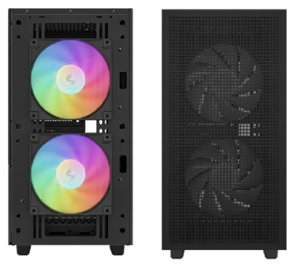 DeepCool CH360 DIGITAL mATX Kuciste,Dual Status Display, 2xLED 140mm +1x120mm, Staklena s