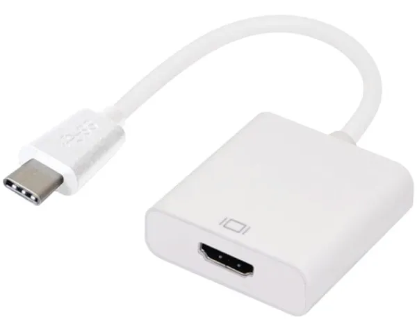 E-GREEN Adapter USB 3.1 tip C (M) - HDMI (F) sivi