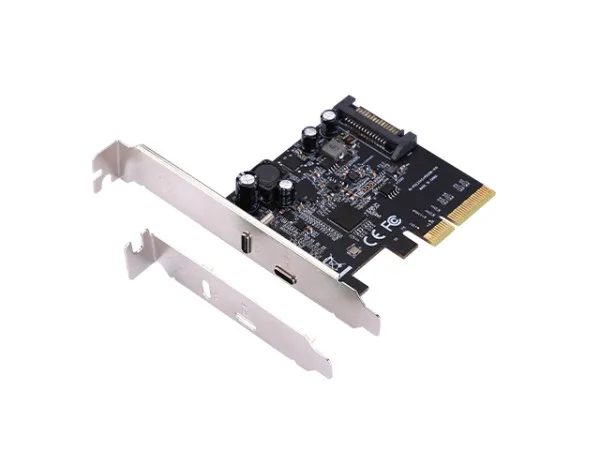 E-GREEN PCI-Express kontroler 3.0 x 4 na USB 3.2 TipC + 20W QuickCh...