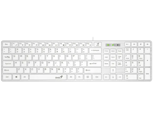 GENIUS SlimStar 126 USB US bela tastatura