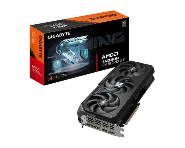 GIGABYTE AMD Radeon RX 9070 XT GAMING OC 16GB GV-R9070XTGAMING OC-1...