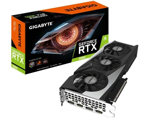GIGABYTE nVidia GeForce RTX 3060 GAMING OC 12GB 192bit GV-N3060GAMI...