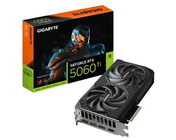 GIGABYTE nVidia GeForce RTX 5060 Ti WINDFORCE 8GB 128bit GV-N506TWF...