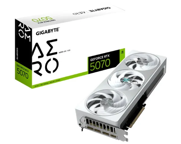 GIGABYTE nVidia GeForce RTX 5070  AERO 12GB 192bit GV-N5070AERO OC-...
