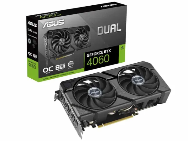 Grafička karta ASUS DUAL-RTX4060-O8G-EVO NVD8GBGDDR6128bitcrna' ( ...
