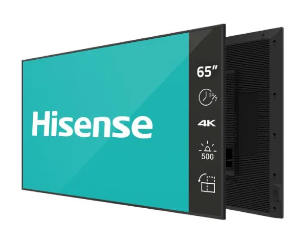 HISENSE 65 65DM66D 4K UHD 500 nita Digital Signage Display - 247 Operation