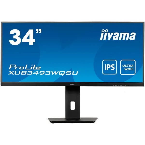 IIYAMA Monitor XUB3493WQSU-B5 34" IPS 3440 x 1440 @75Hz 21:9, 400 c...
