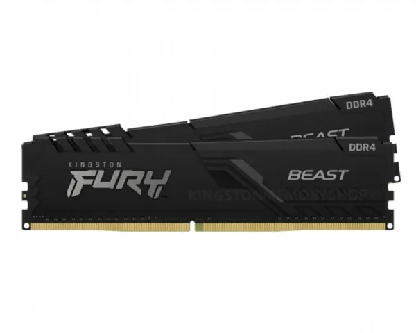 KINGSTON DIMM DDR4 32GB (2x16GB kit) 3200MTs KF432C16BB1K232 Fury B...