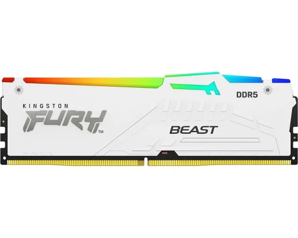 KINGSTON DIMM DDR5 16GB 6800MTs KF568C34BWA-16 FURY Beast White RGB...