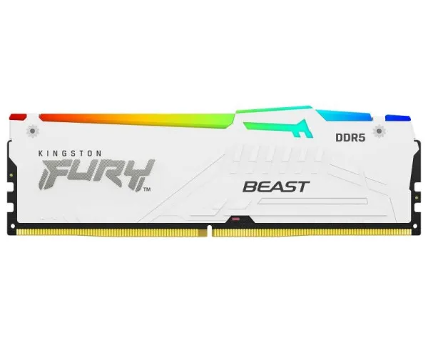 KINGSTON DIMM DDR5 32GB 5600MTs KF556C36BWEA-32 Fury Beast RGB Whit...
