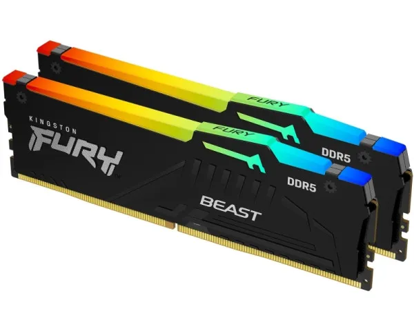 KINGSTON DIMM DDR5 64GB (2x32GB kit) 5600MTs KF556C40BBAK2-64 Fury ...
