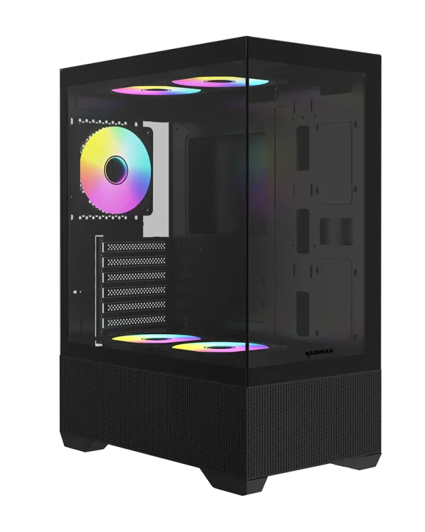 Kuciste Raidmax Infinita I802 AirGlass3 x ARGBCrniI802ABS