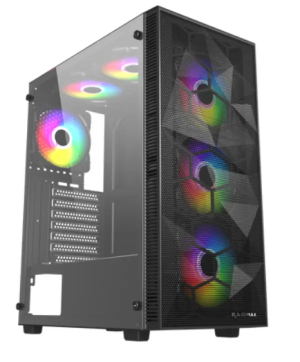 Kuciste Raidmax Talos windowblack, 4x 120mm RGB650WRT650RGB