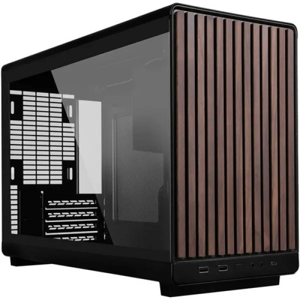 Kućište Lian Li DAN A3 mATX Crno, A3-mATX Black & WOOD,Tempered G...