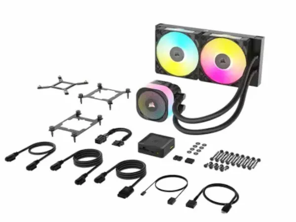 Kuler za PC CORSAIR iCUE LINK TITAN 240 RX AIO240mm ventilatorRGBcr...
