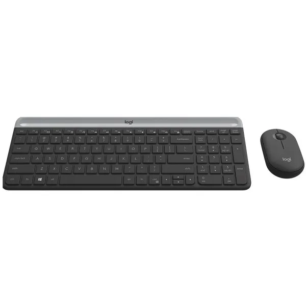 LOGITECH Slim Wireless Keyboard and Mouse Combo MK470 - GRAPHITE ( ...