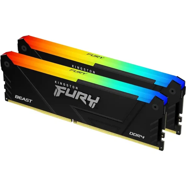 Memorija DDR4 16GB(2x8GB) 3200MHz Kingston Beast RGB KF432C16BB2AK2...