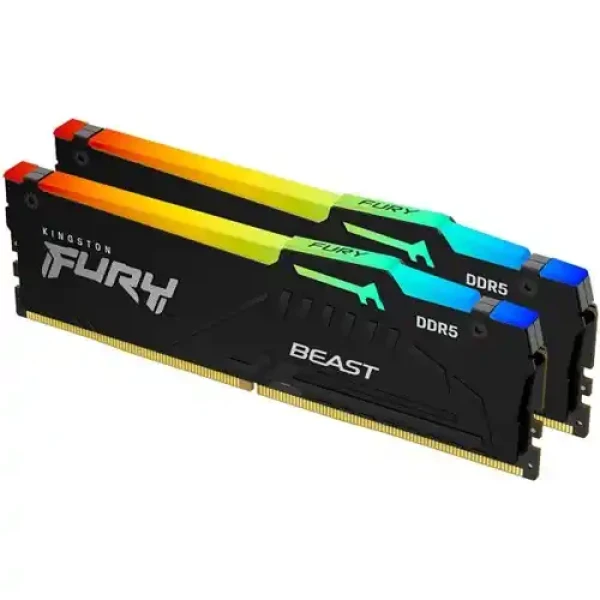 Memorija DDR5 32GB (2x16) 6000MHz Kingston Fury Beast RGB KF560C30B...