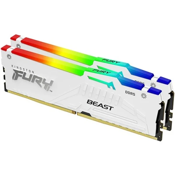 Memorija DDR5 32GB 5200MHz (2x16) Kingston Fury Beast White KF556C3...