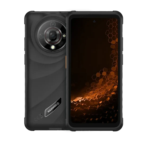 Mobilni telefon Hammer IRON 6 5G 6GB128GB Black IP69K