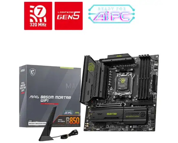 MSI MAG B850M MORTAR WIFI | AM5, DDR5, mATX, WiFi 7 | STD Comp