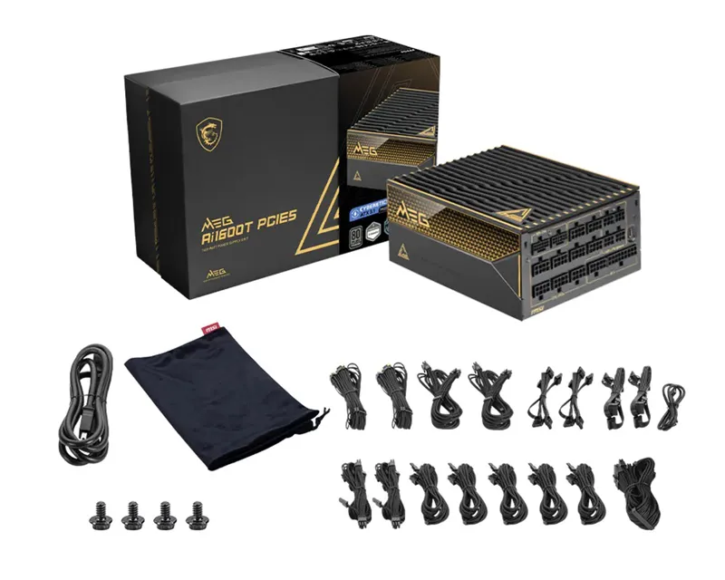 MSI MEG Ai1600T PCIE5 | 1600W titanijum napajanje | STD Comp