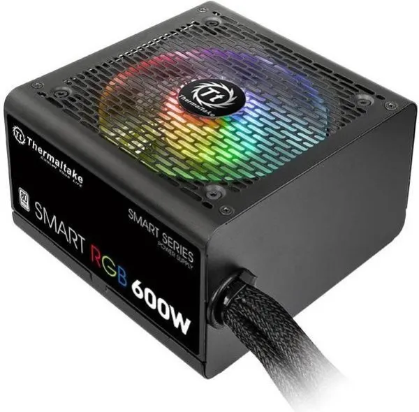 Napajanje 600W Thermaltake Smart RGB 12cm Fan80Plus, PS-SPR-0600NHS...