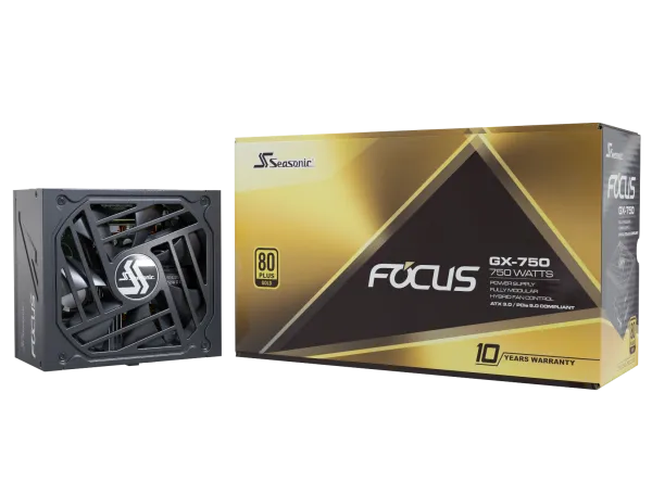 Napajanje 750W Seasonic Focus GX-750 Modularno, 80+ Gold ATX3.0