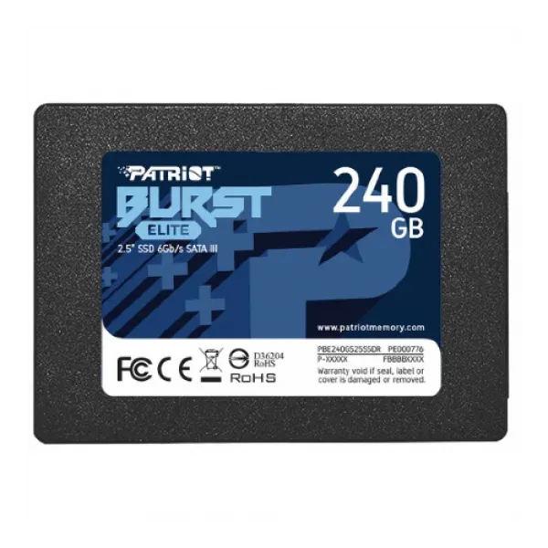 SSD 2.5 SATA3 6Gb/s 240GB Patriot Burst Elite 450MBs/320MBs PBE240G...
