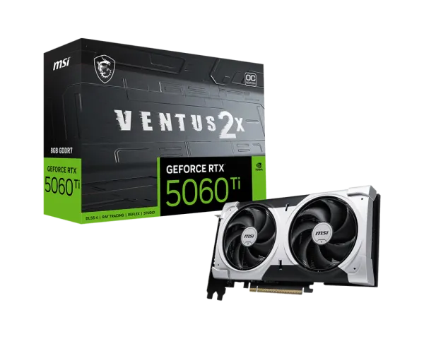 SVGA MSI RTX5060Ti Ventus 2X Plus OC 8GB GDDR7, V536-001R