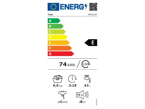 Veš mašina TESLA WF61030T 6kg1000 obrtajaF85x59,5x47cmbela' ( 'WF...